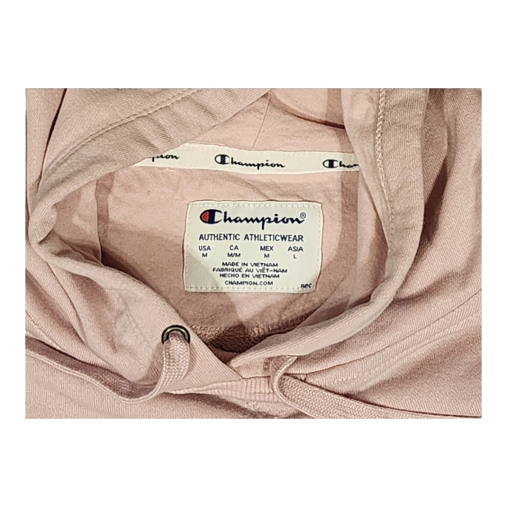 Champion Women's Powerblend Left Chest Hoodie, Pink, Size Medium - Picture 3 of 13